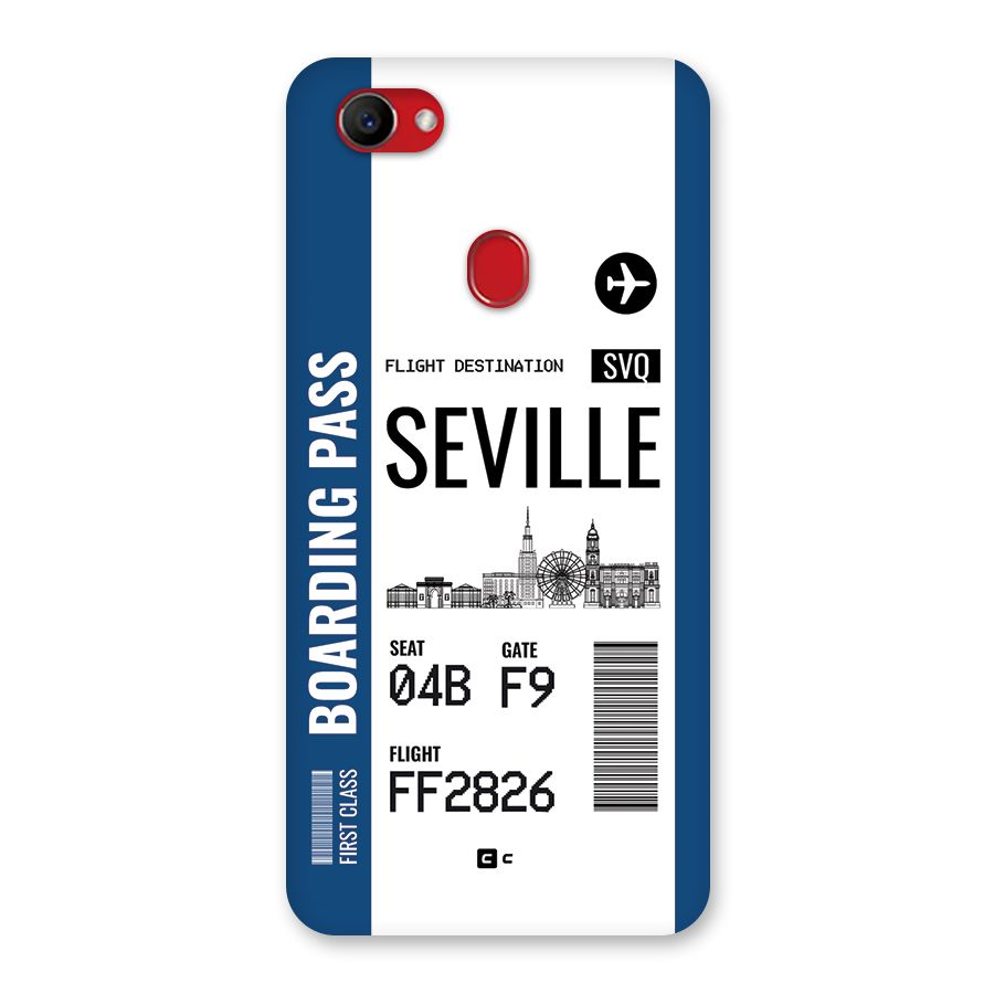 Seville Boarding Pass Back Case for Oppo F7