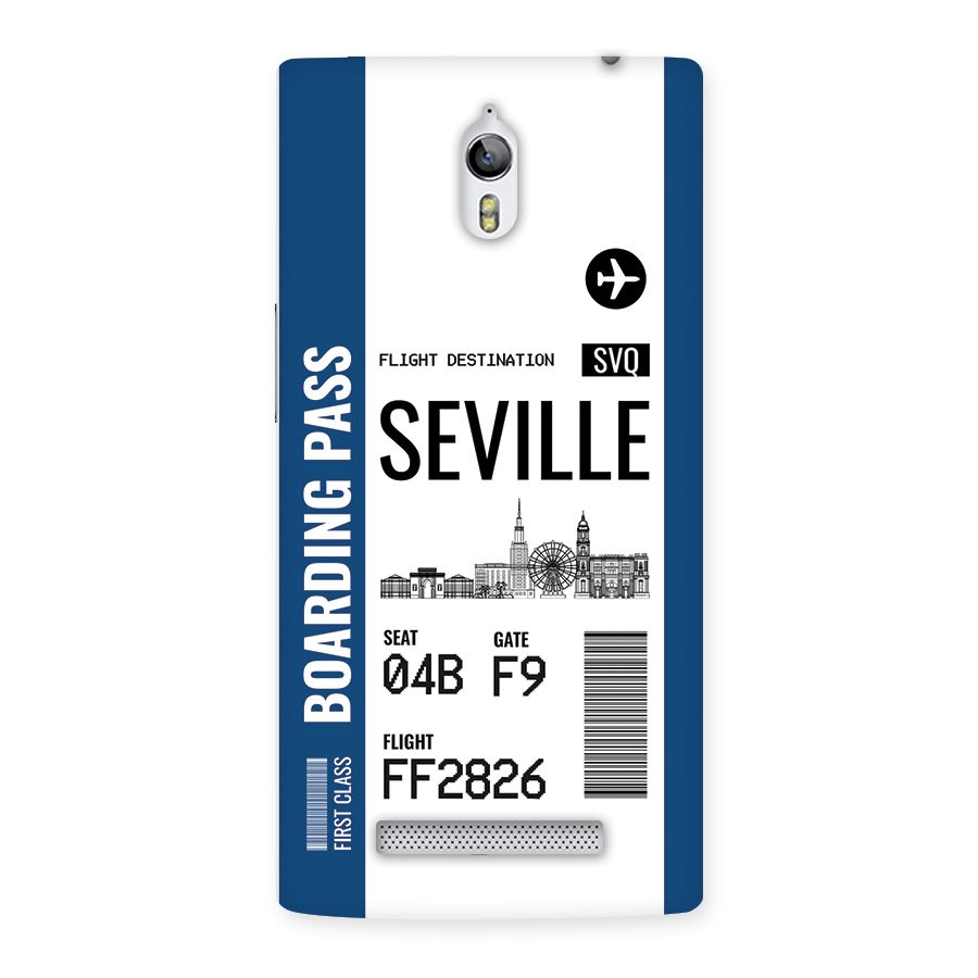 Seville Boarding Pass Back Case for Oppo Find 7