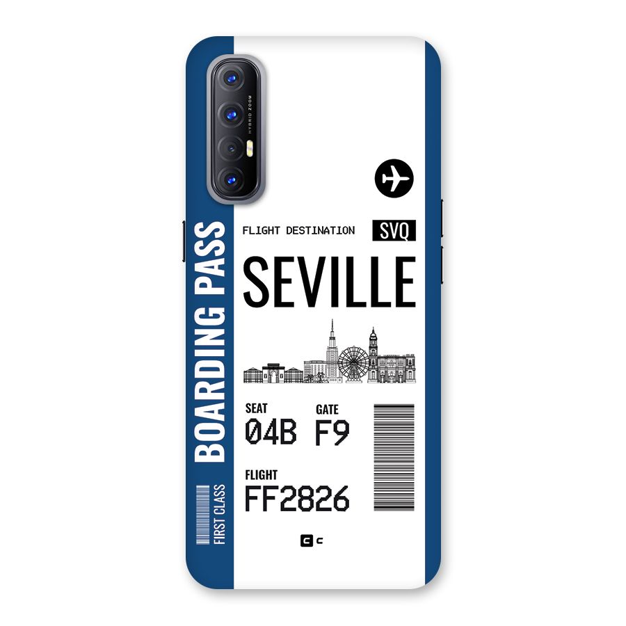 Seville Boarding Pass Back Case for Oppo Reno3 Pro