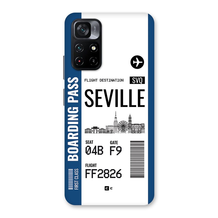 Seville Boarding Pass Back Case for Poco M4 Pro 5G