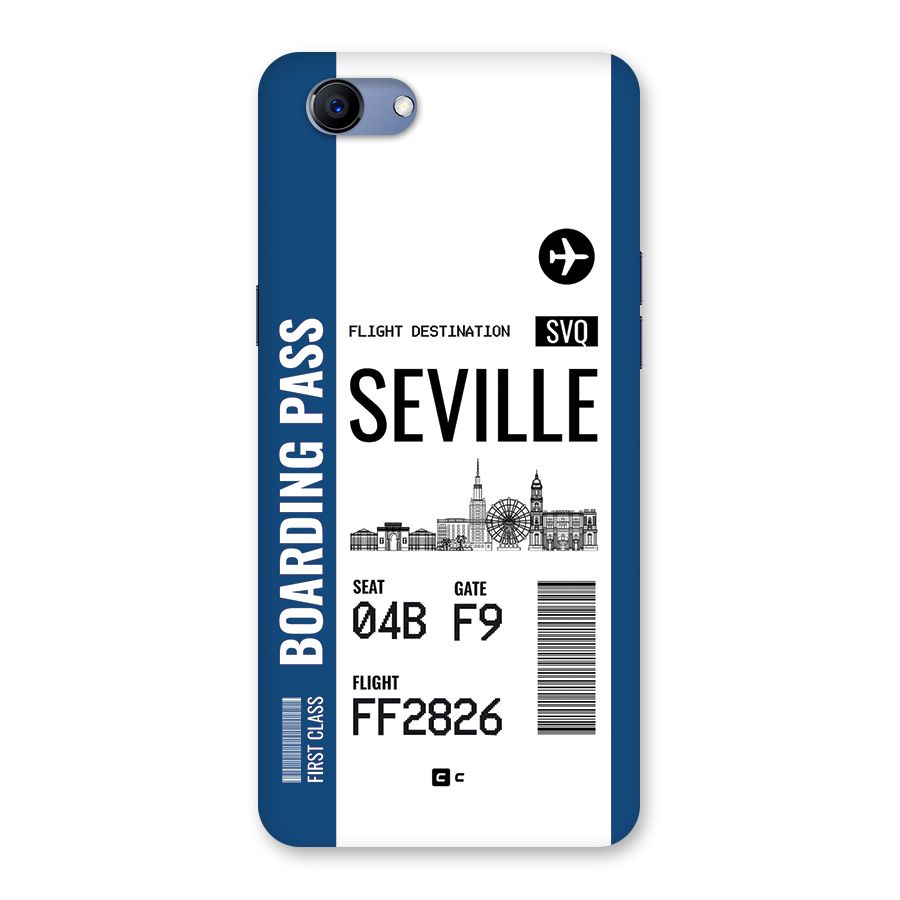 Seville Boarding Pass Back Case for Realme 1