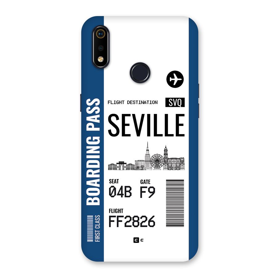 Seville Boarding Pass Back Case for Realme 3i