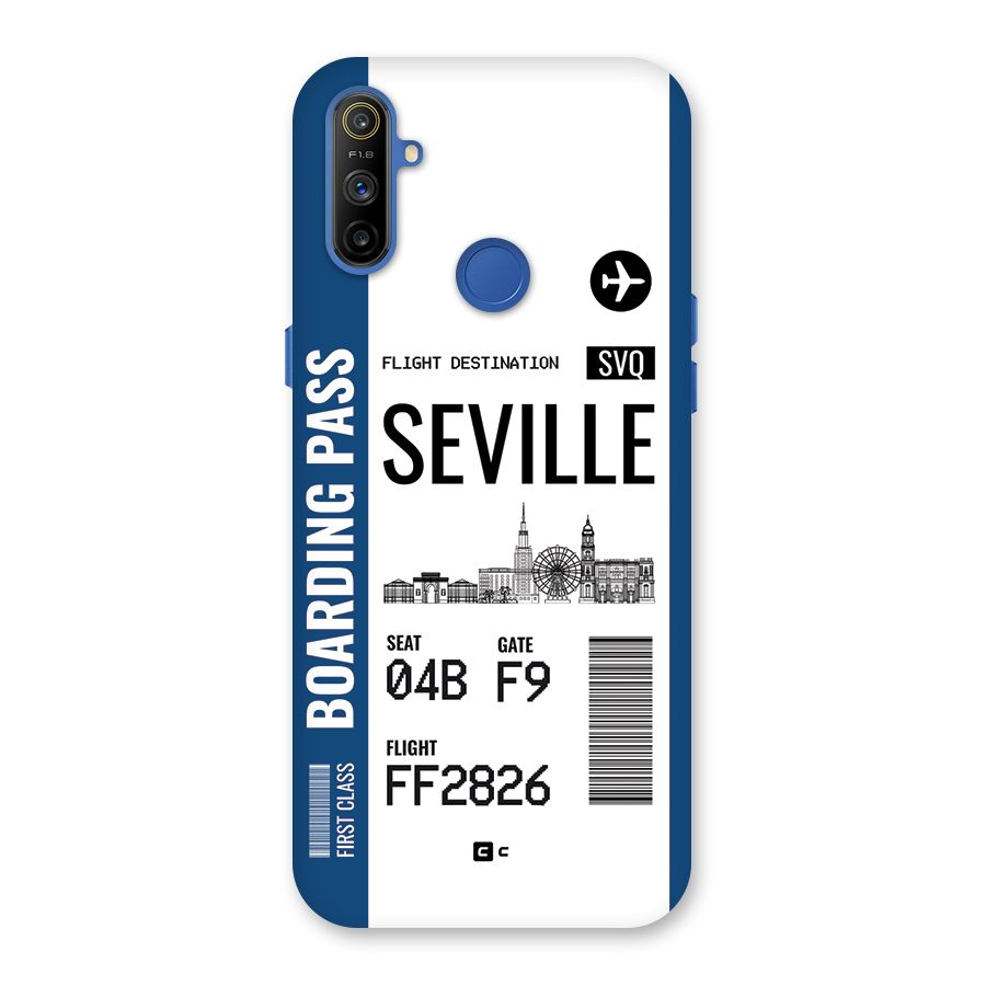 Seville Boarding Pass Back Case for Realme Narzo 10A