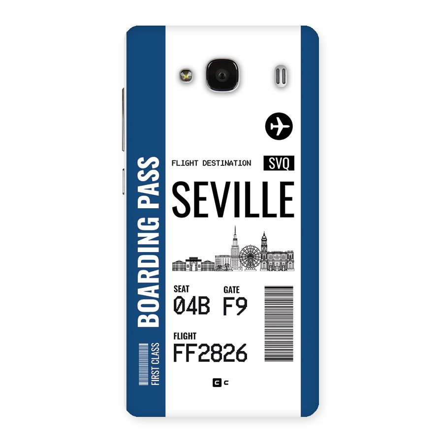 Seville Boarding Pass Back Case for Redmi 2 Prime