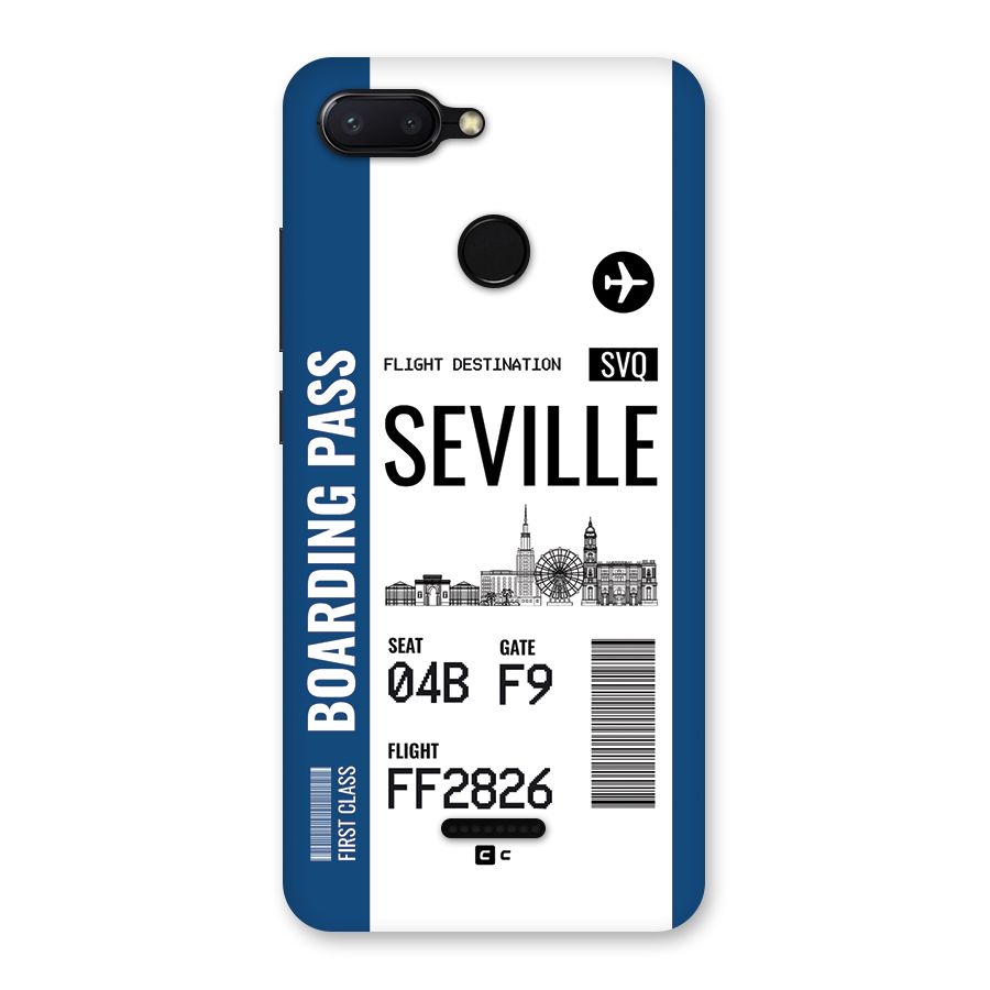 Seville Boarding Pass Back Case for Redmi 6
