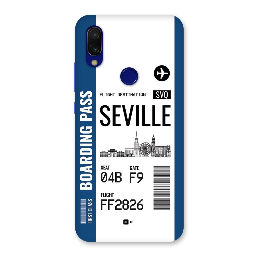 Seville Boarding Pass Back Case for Redmi 7