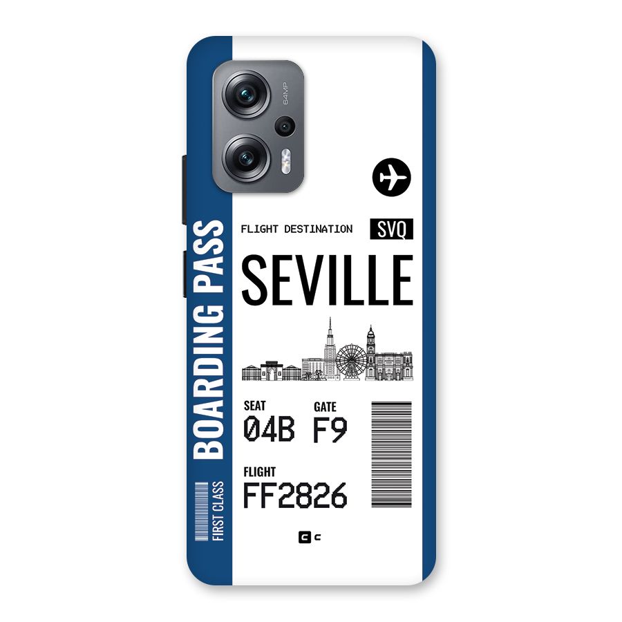 Seville Boarding Pass Back Case for Redmi K50i