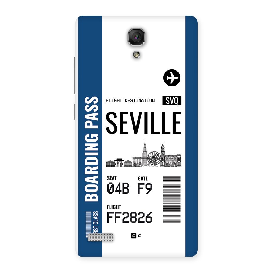 Seville Boarding Pass Back Case for Redmi Note