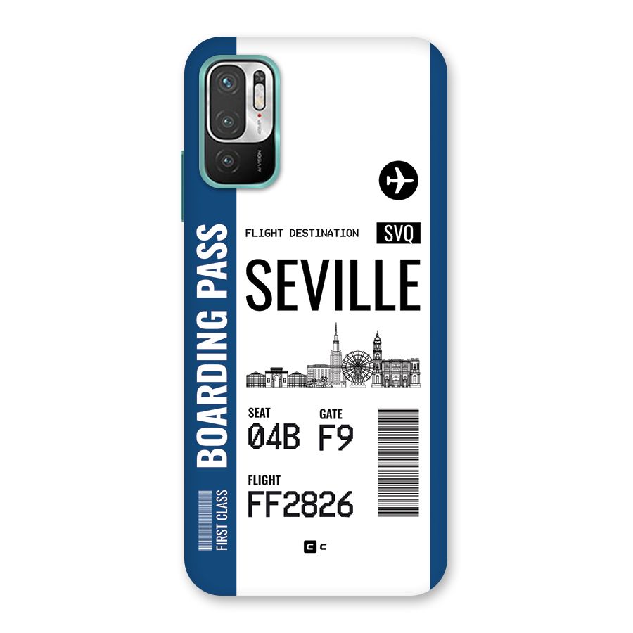 Seville Boarding Pass Back Case for Redmi Note 10T 5G