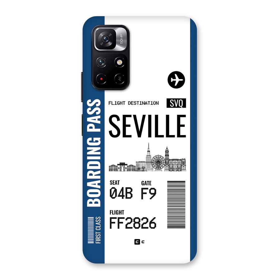 Seville Boarding Pass Back Case for Redmi Note 11T 5G