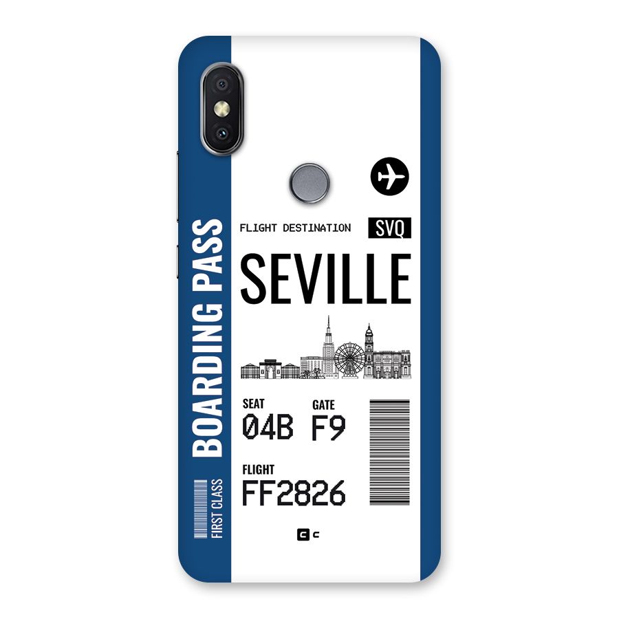 Seville Boarding Pass Back Case for Redmi Y2