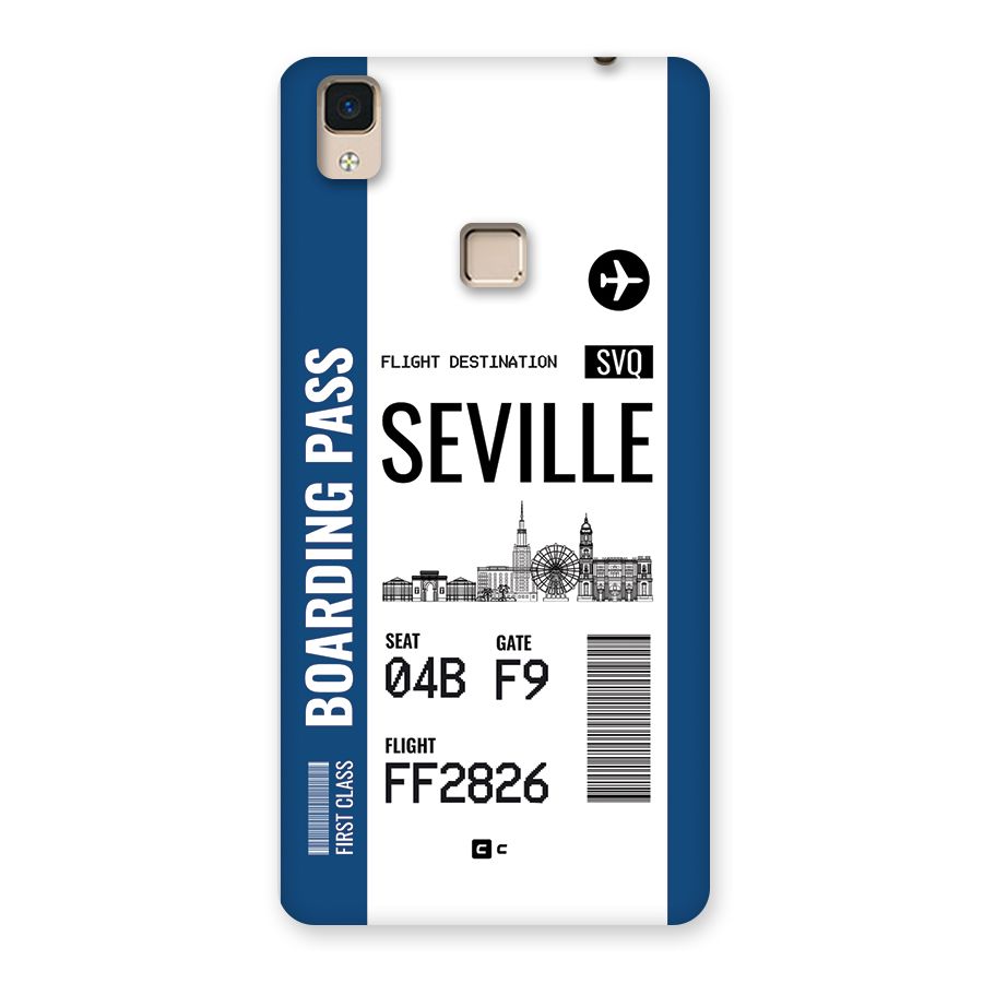 Seville Boarding Pass Back Case for V3 Max