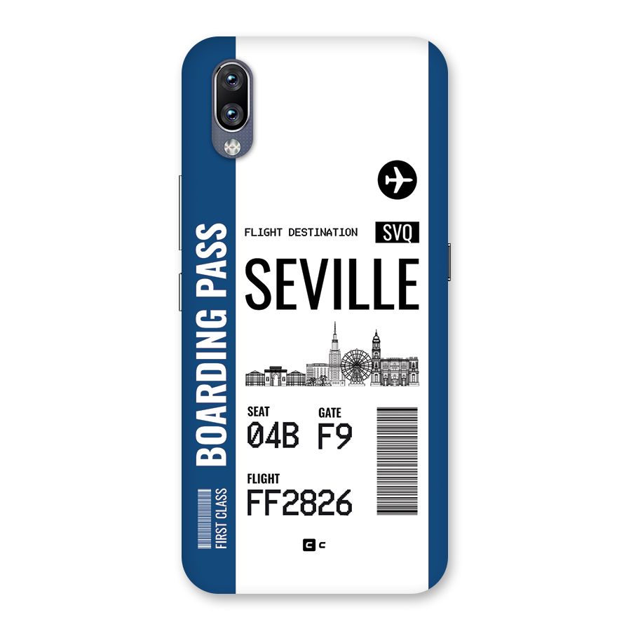 Seville Boarding Pass Back Case for Vivo NEX