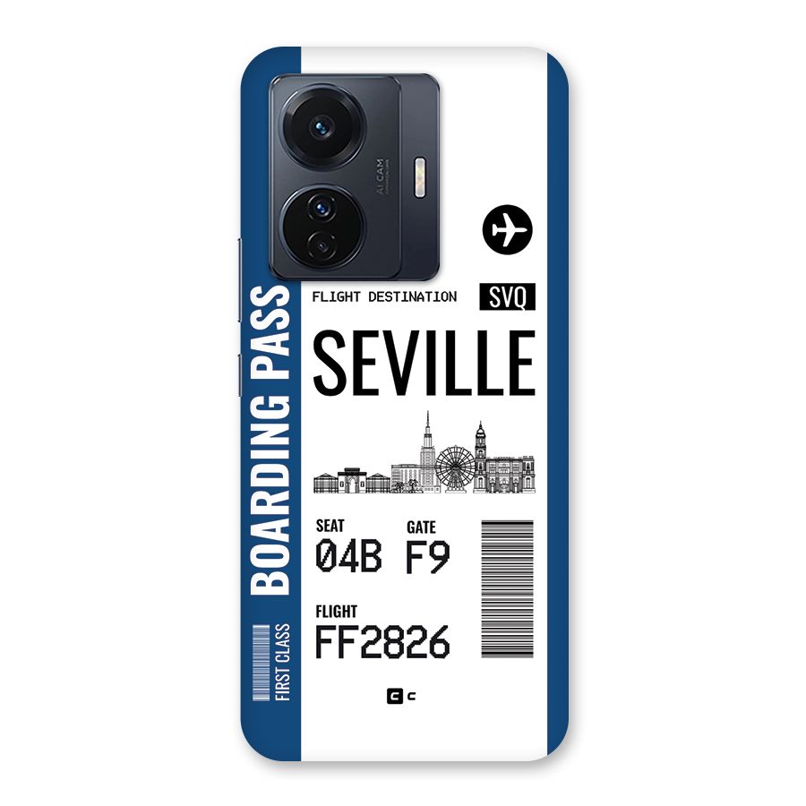 Seville Boarding Pass Back Case for Vivo T1 Pro