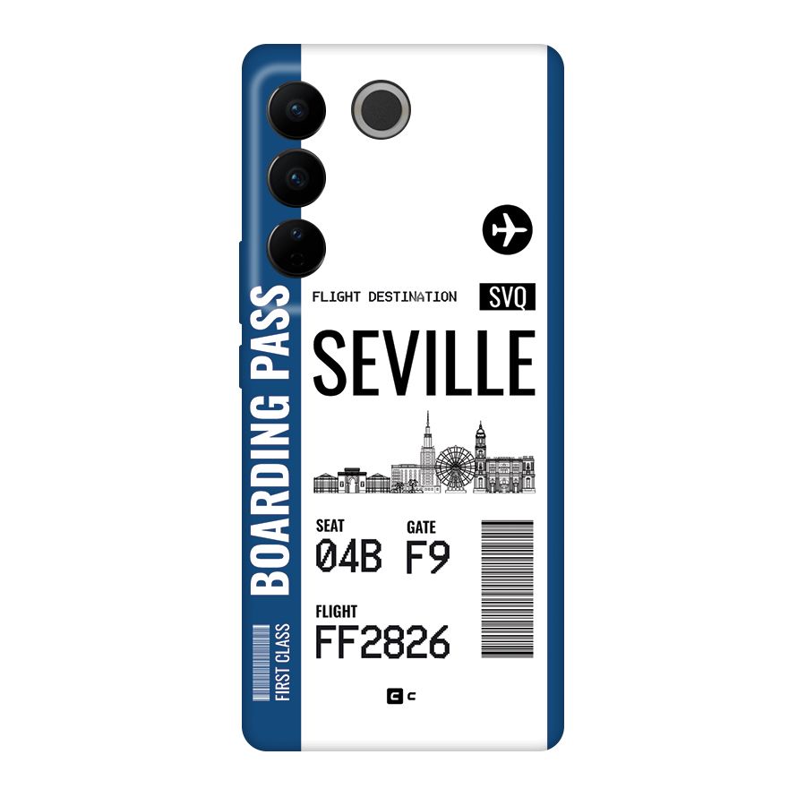 Seville Boarding Pass Back Case for Vivo V27