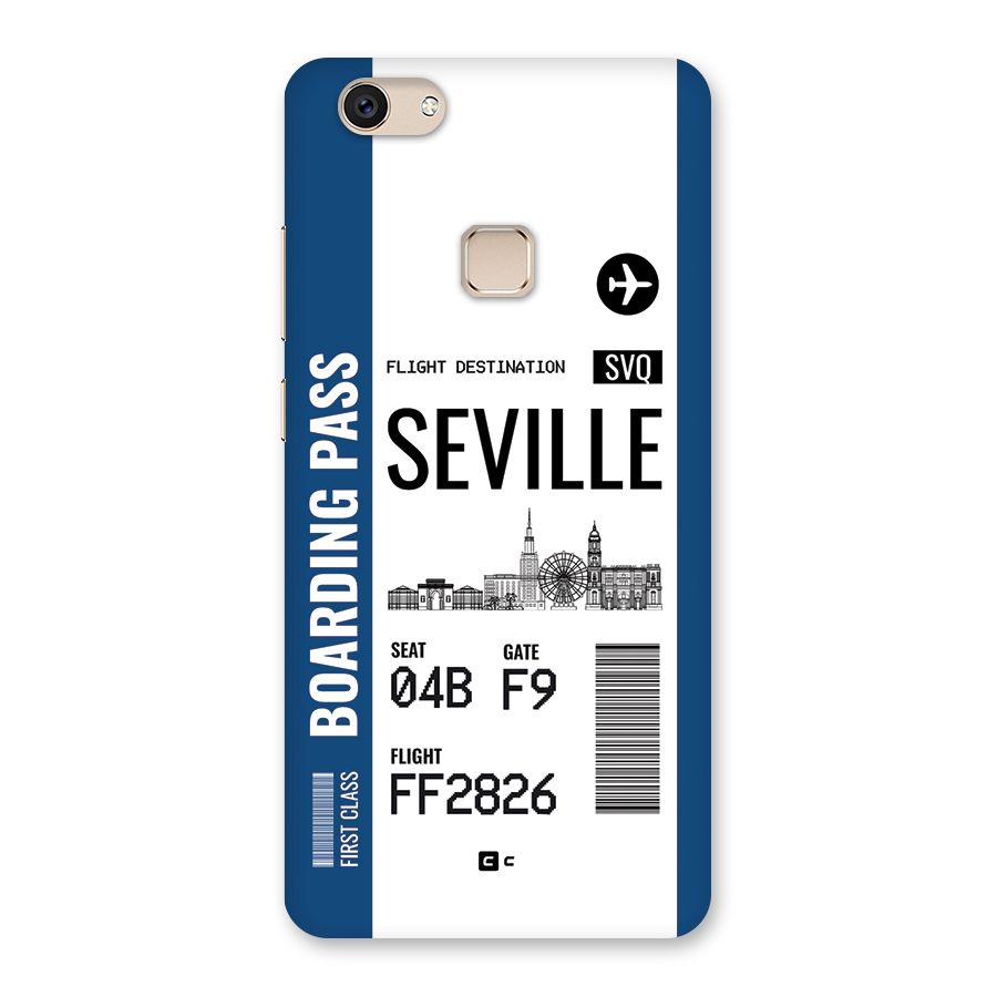 Seville Boarding Pass Back Case for Vivo V7