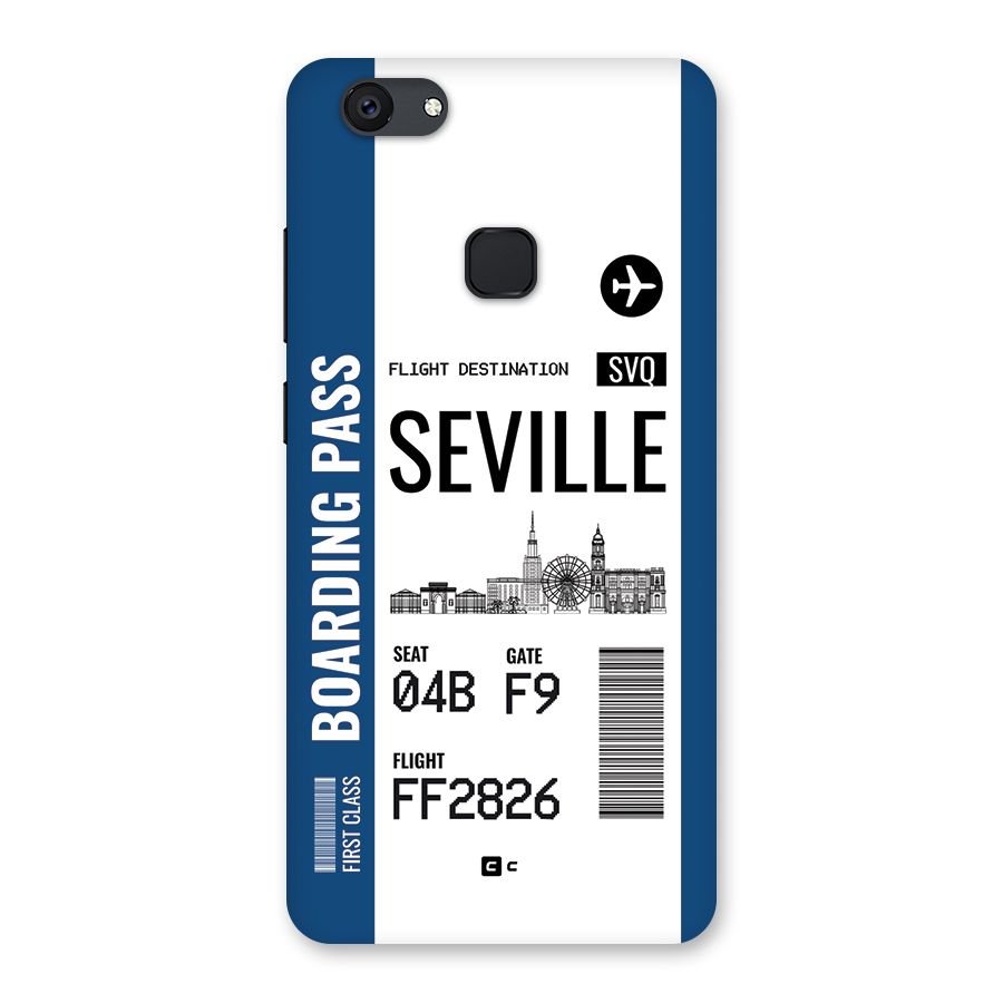 Seville Boarding Pass Back Case for Vivo V7 Plus
