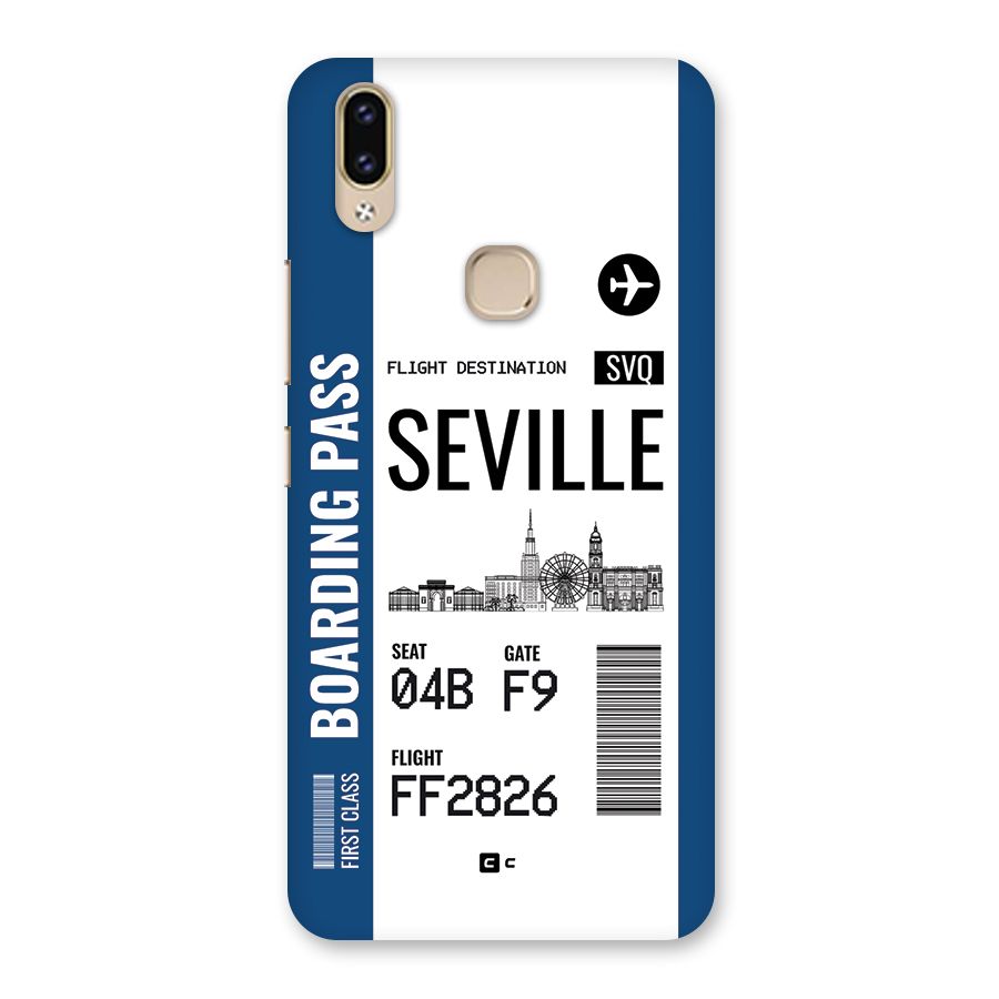 Seville Boarding Pass Back Case for Vivo V9 Youth