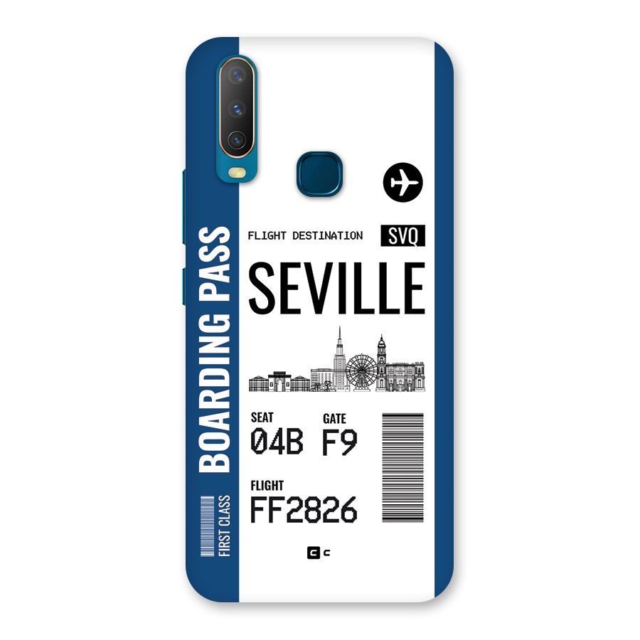 Seville Boarding Pass Back Case for Vivo Y11