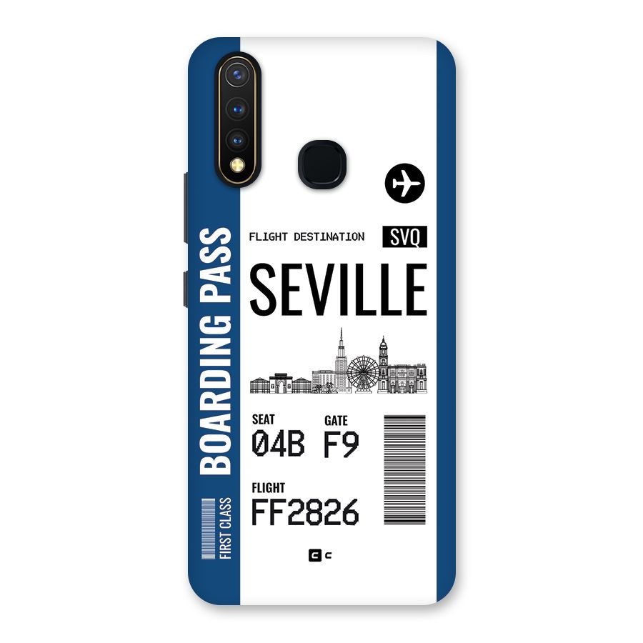 Seville Boarding Pass Back Case for Vivo Y19