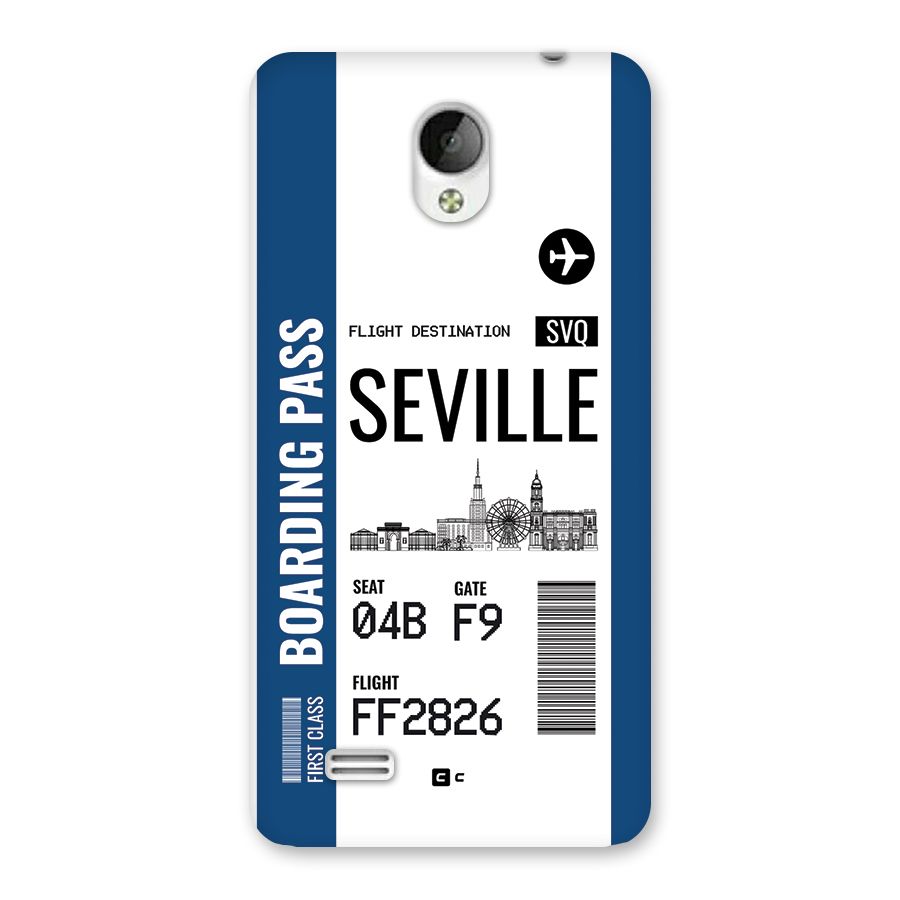 Seville Boarding Pass Back Case for Vivo Y21