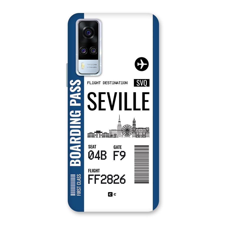 Seville Boarding Pass Back Case for Vivo Y31