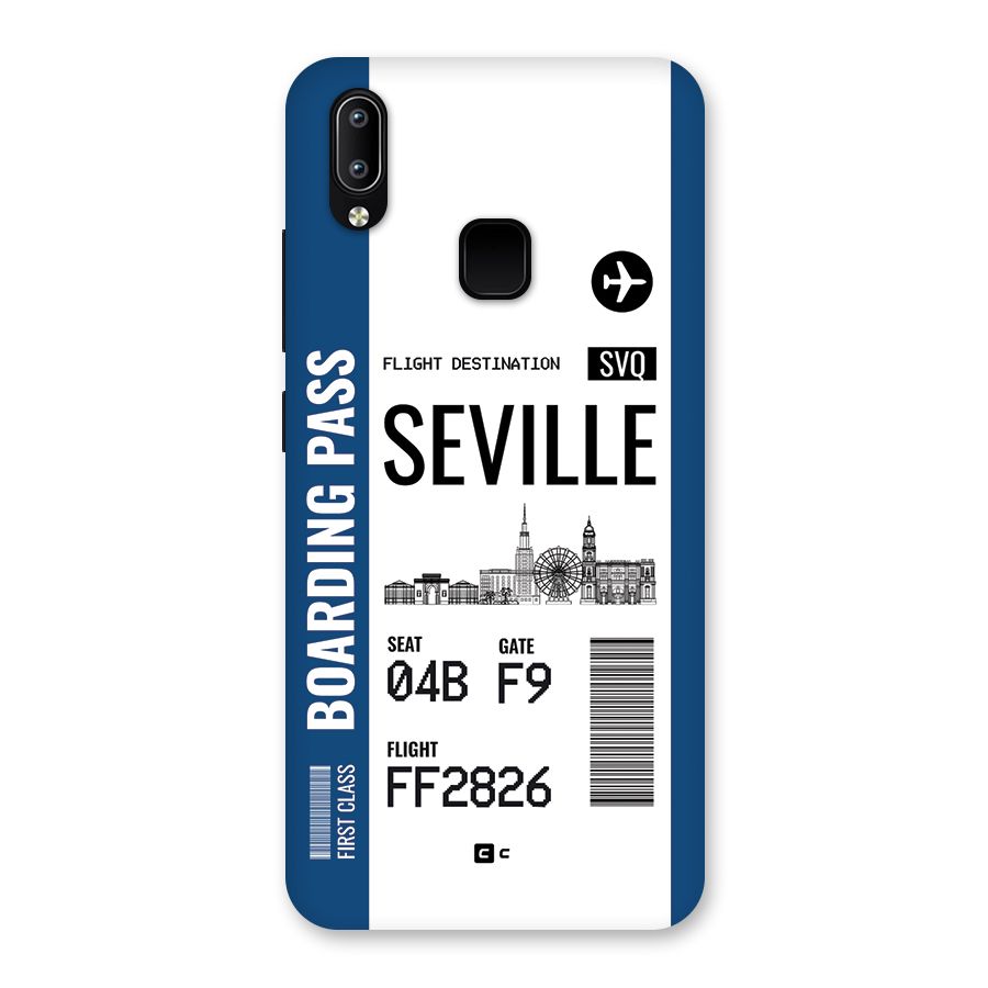 Seville Boarding Pass Back Case for Vivo Y93
