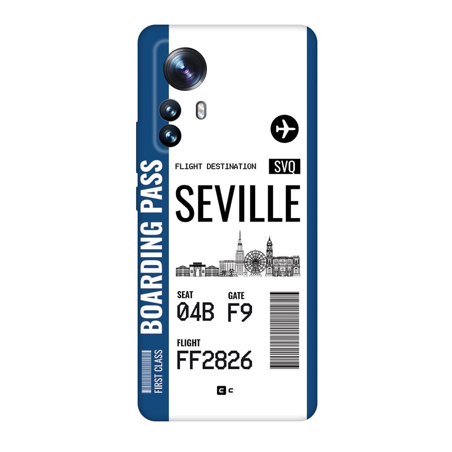 Seville Boarding Pass Back Case for Xiaomi 12 Pro