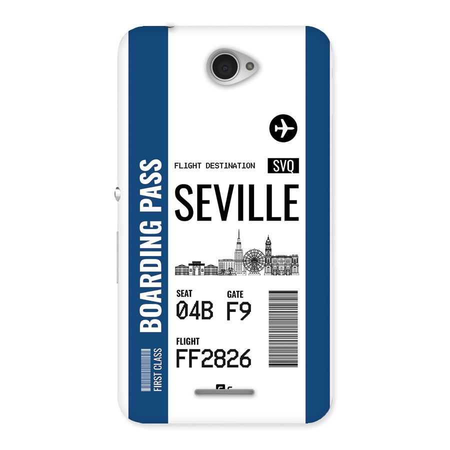 Seville Boarding Pass Back Case for Xperia E4