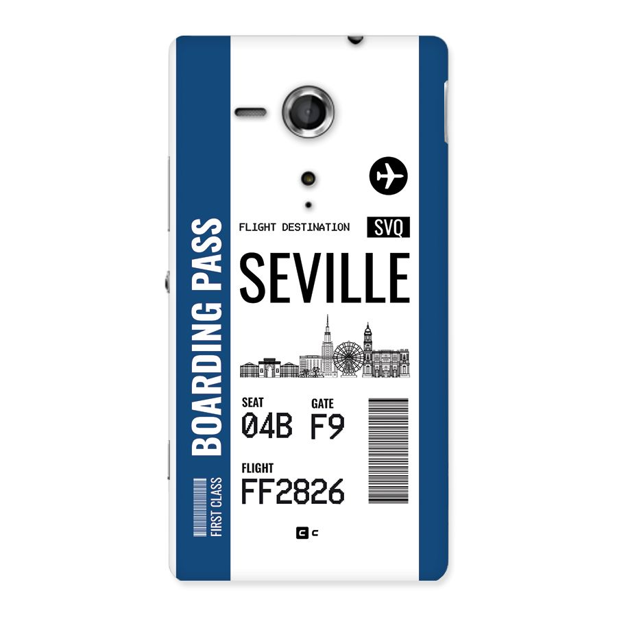 Seville Boarding Pass Back Case for Xperia Sp