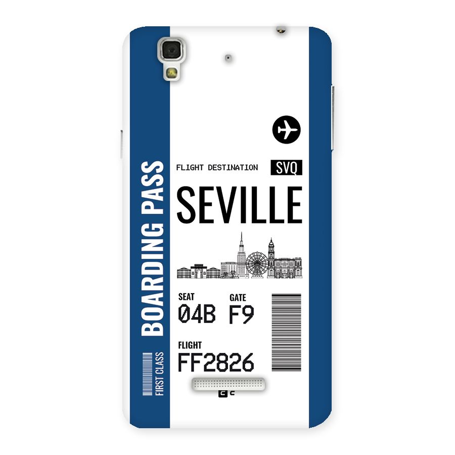 Seville Boarding Pass Back Case for Yureka
