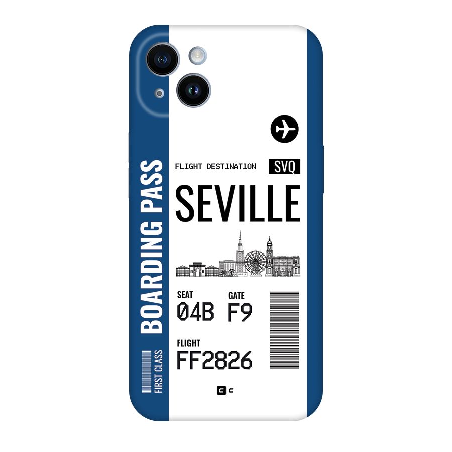 Seville Boarding Pass Back Case for iPhone 14