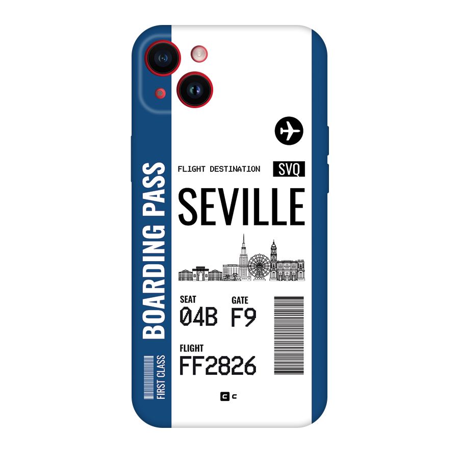 Seville Boarding Pass Back Case for iPhone 14 Plus