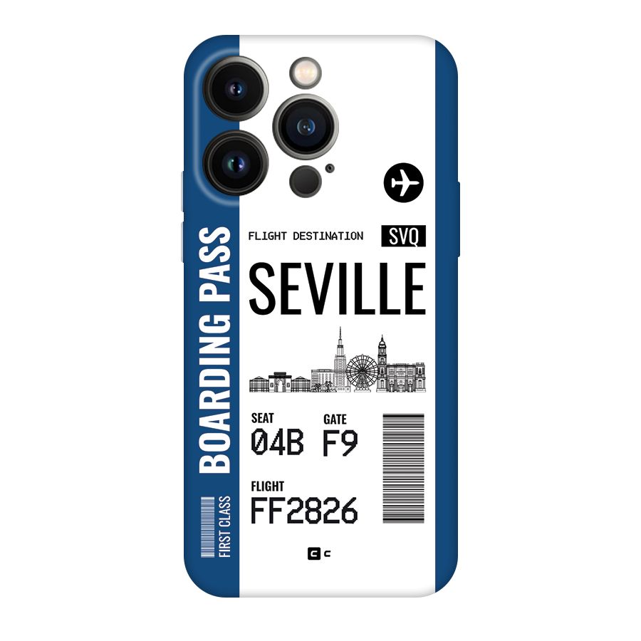 Seville Boarding Pass Back Case for iPhone 14 Pro