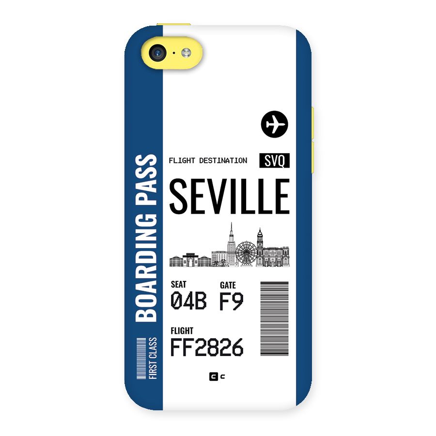 Seville Boarding Pass Back Case for iPhone 5C