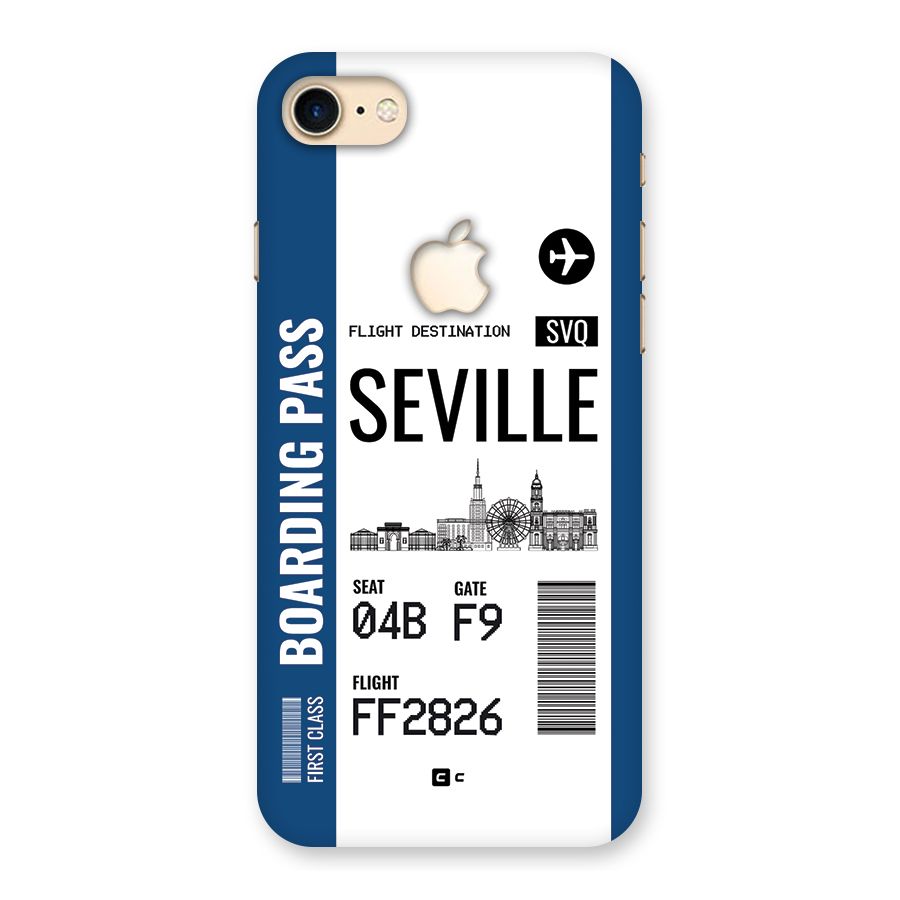 Seville Boarding Pass Back Case for iPhone 7 Apple Cut