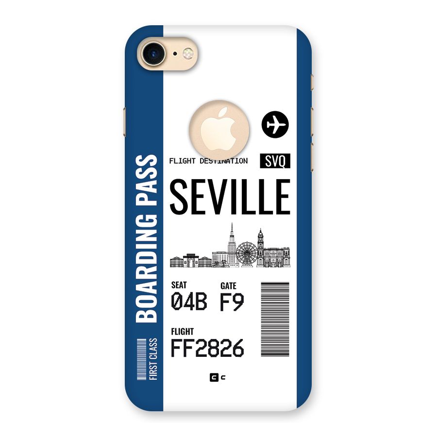 Seville Boarding Pass Back Case for iPhone 7 Logo Cut