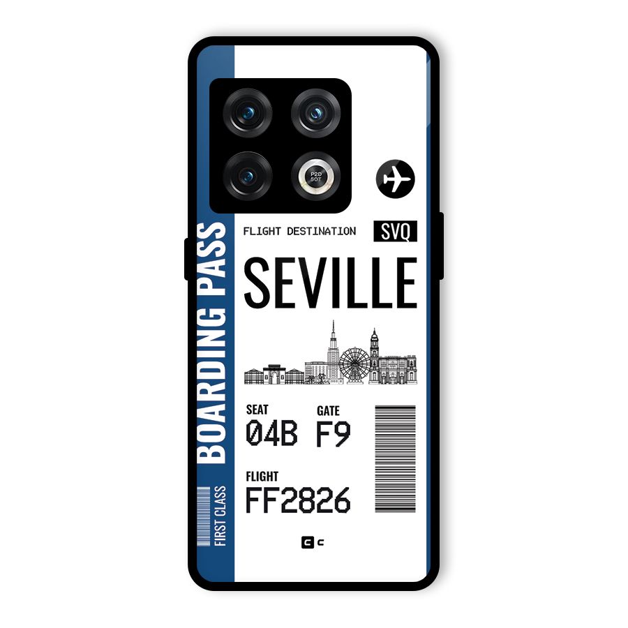 Seville Boarding Pass Glass Back Case for OnePlus 10 Pro 5G
