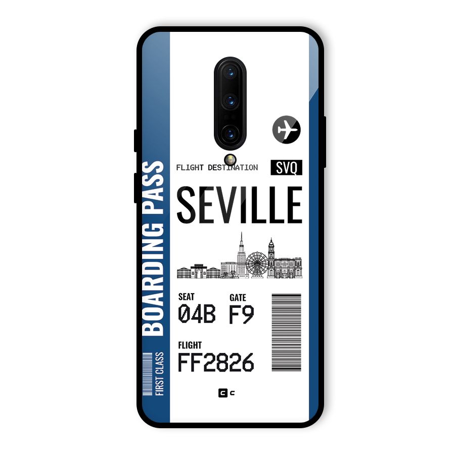 Seville Boarding Pass Glass Back Case for OnePlus 7 Pro