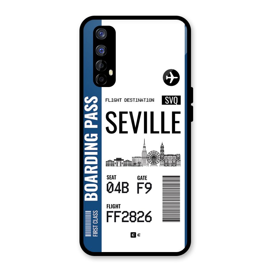 Seville Boarding Pass Glass Back Case for Realme 7