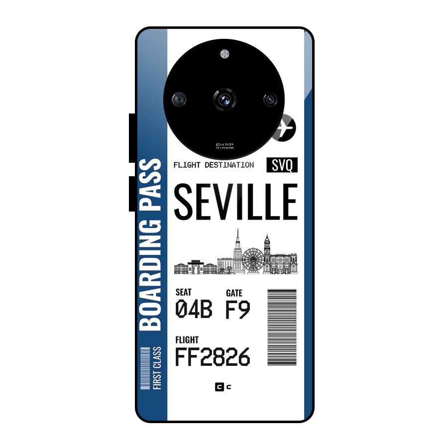 Seville Boarding Pass Glass Back Case for Realme Narzo 60 5G