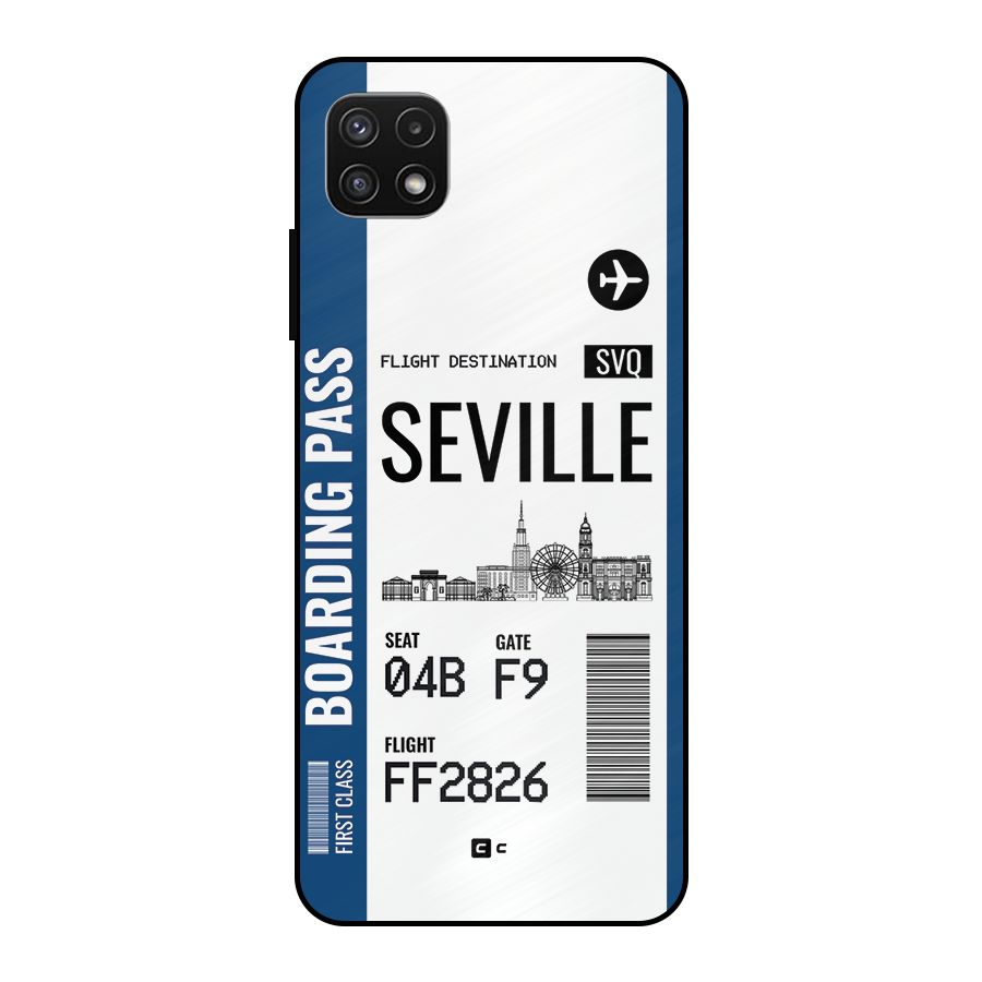 Seville Boarding Pass Metal Back Case for Galaxy A22 5G
