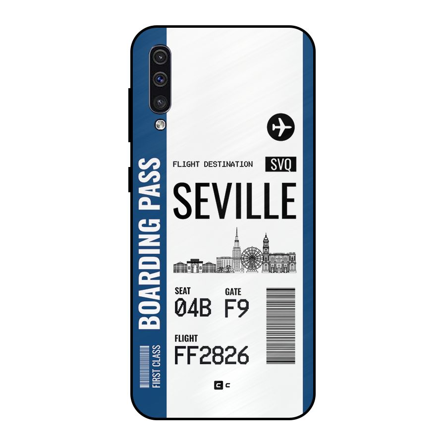 Seville Boarding Pass Metal Back Case for Galaxy A30s