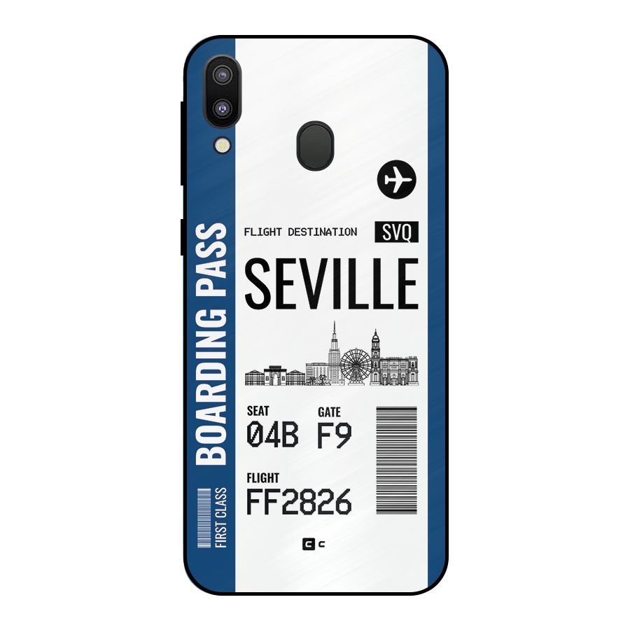 Seville Boarding Pass Metal Back Case for Galaxy M20