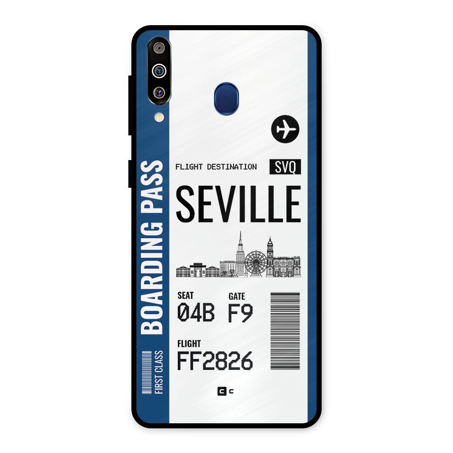 Seville Boarding Pass Metal Back Case for Galaxy M30