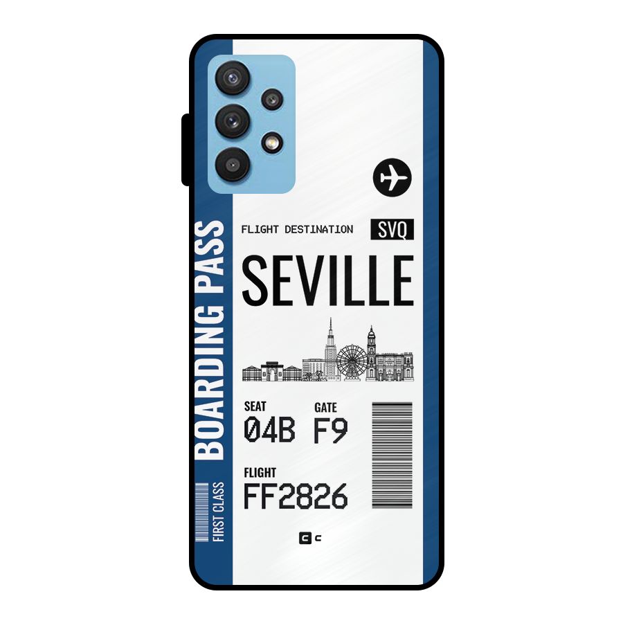 Seville Boarding Pass Metal Back Case for Galaxy M32 5G