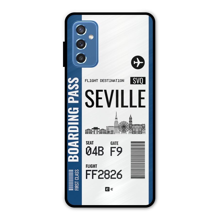 Seville Boarding Pass Metal Back Case for Galaxy M52 5G