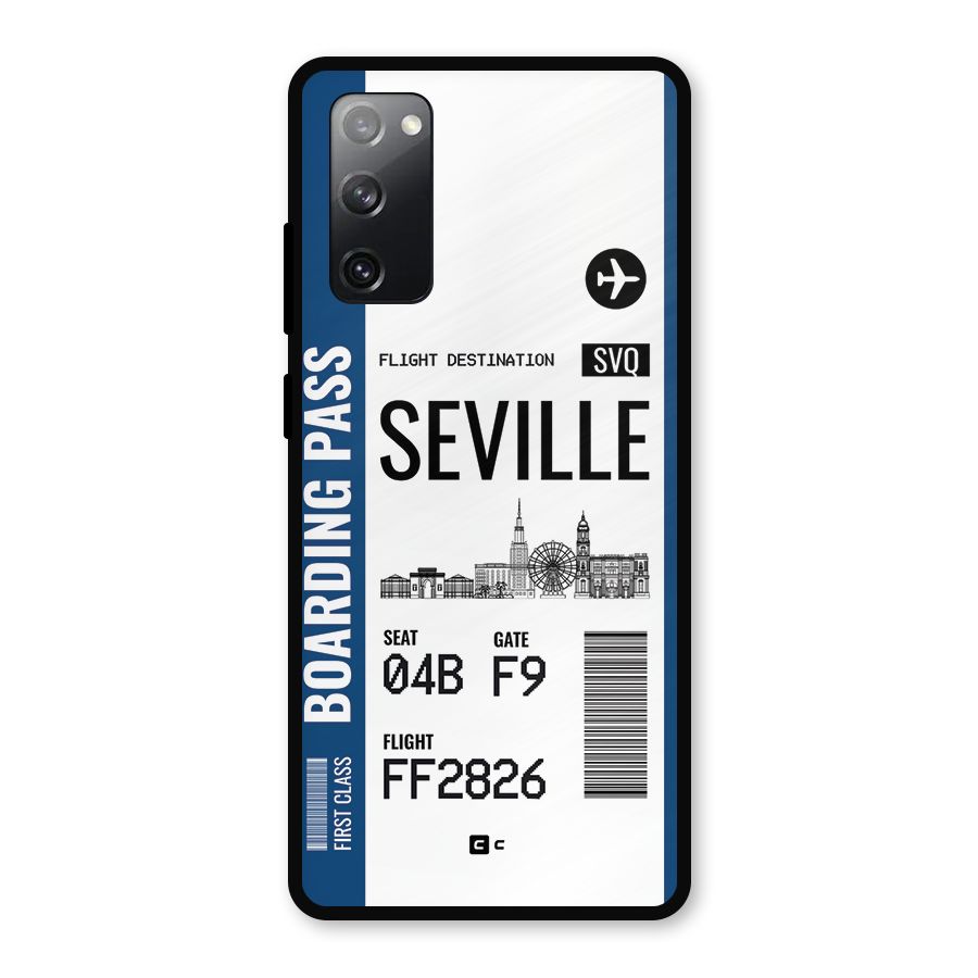 Seville Boarding Pass Metal Back Case for Galaxy S20 FE 5G