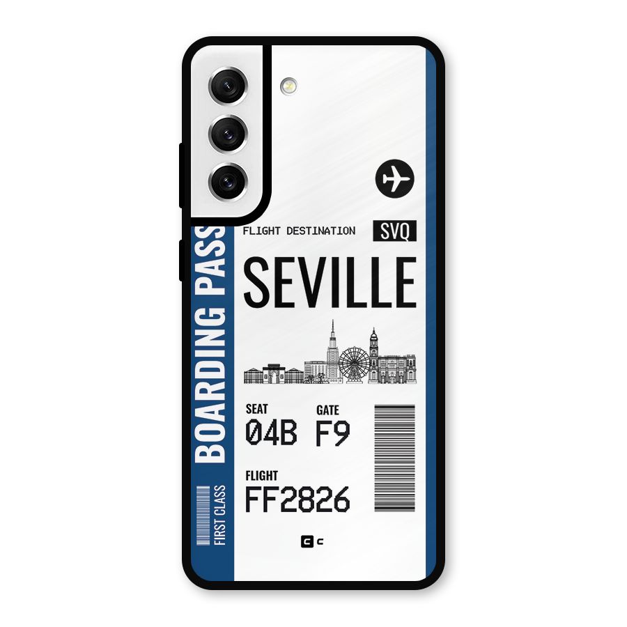 Seville Boarding Pass Metal Back Case for Galaxy S21 FE 5G