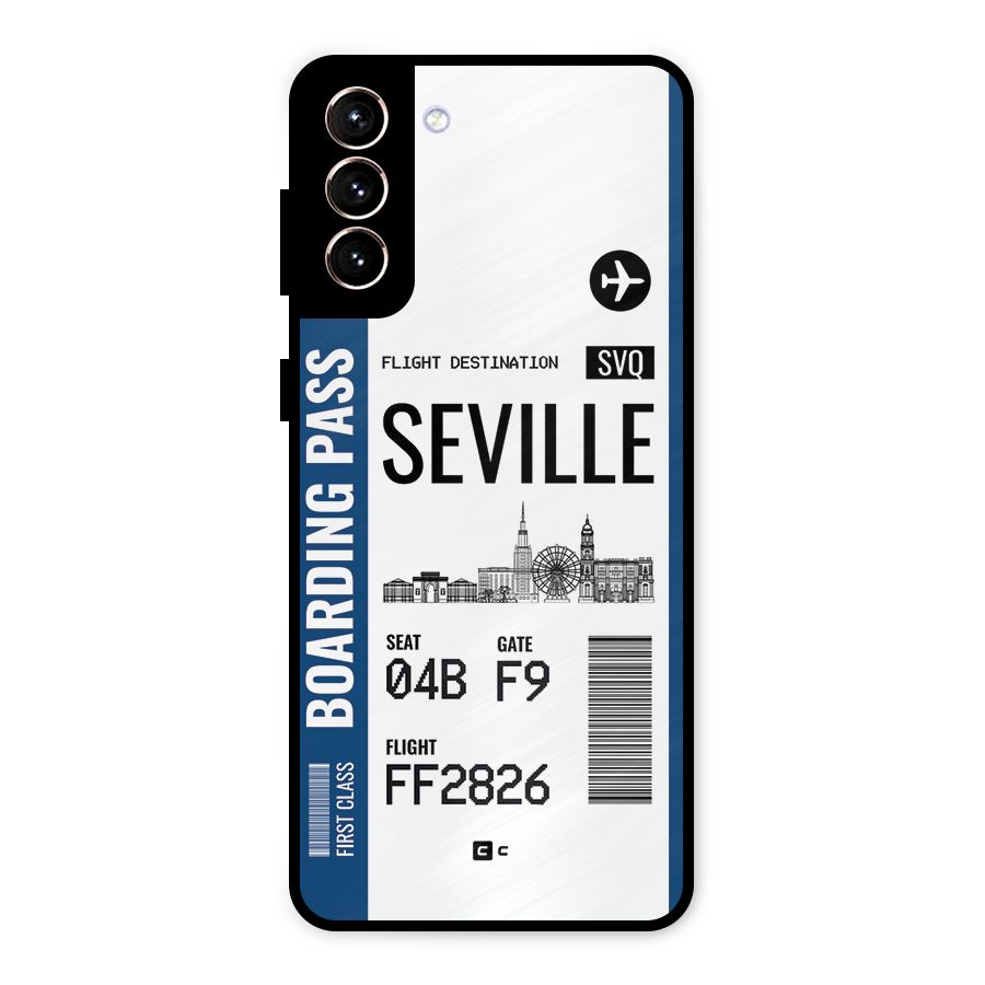 Seville Boarding Pass Metal Back Case for Galaxy S21 Plus